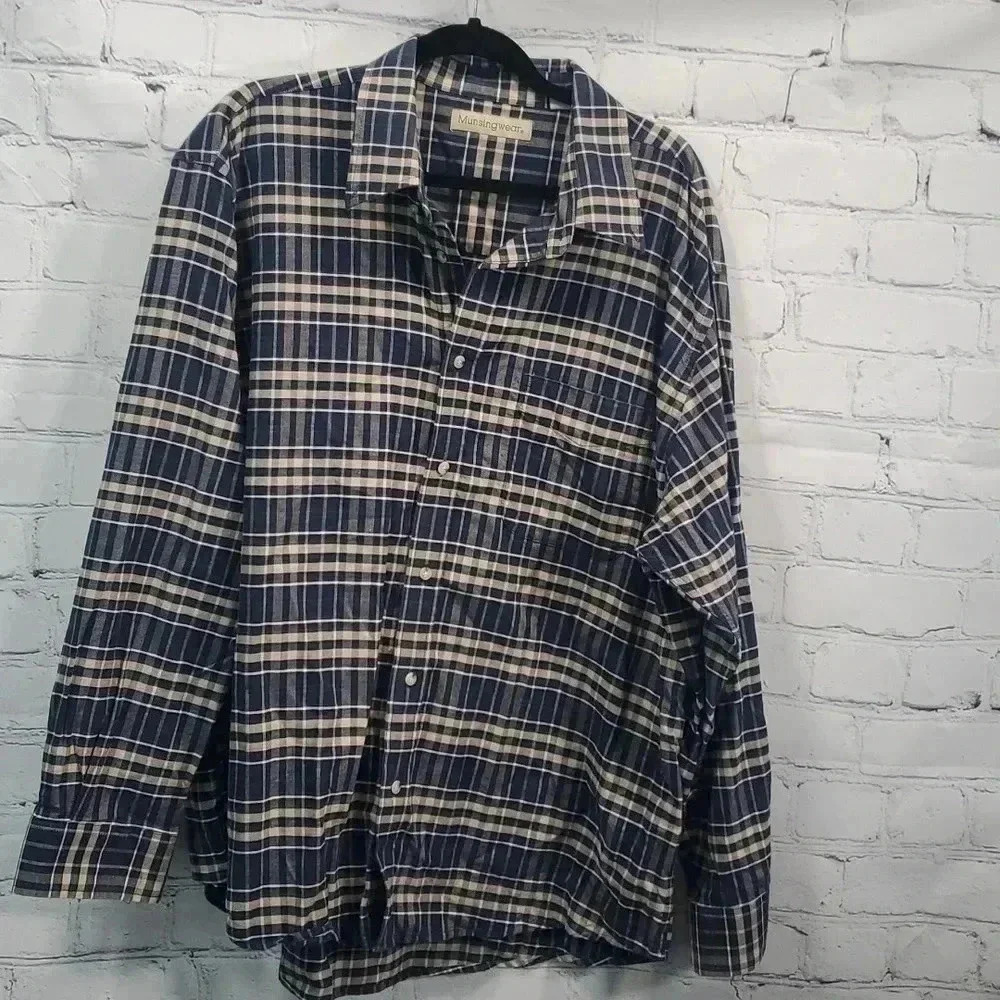 Munsingwear Long Sleeve Causal Shirt Size XXL